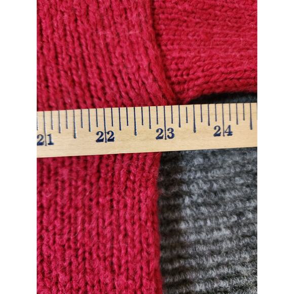 J. Crew Alpaca Wool Blend Sweater Button Shoulder Crewneck Raspberry Size Large - Picture 7 of 8